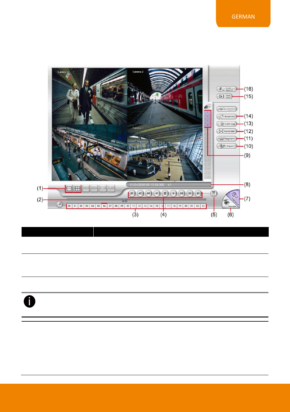 Kennenlernen der funktionen im wiedergabe-modus | AVer EXR6004-Mini quick guide User Manual | Page 45 / 93