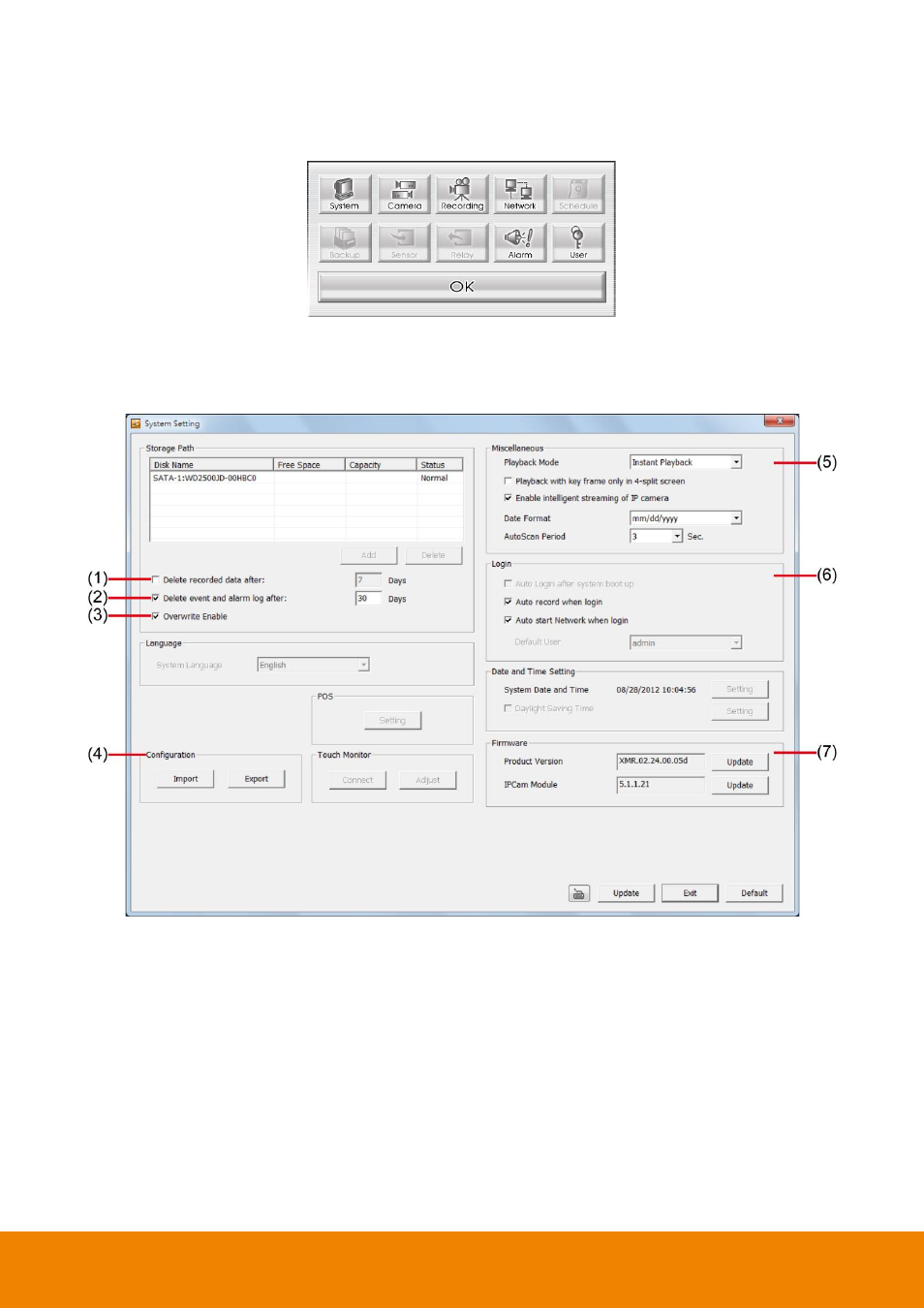 To setup remote system setting, System setting, 4 to setup remote system setting | 1 system setting | AVer EH11116H-4 series user manual User Manual | Page 122 / 159