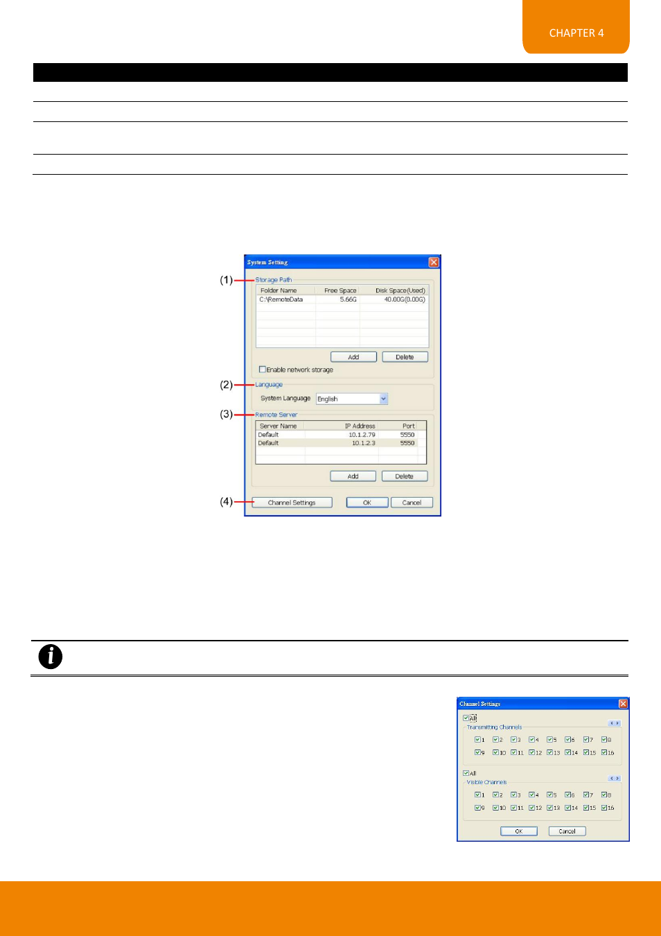 To setup remote console setting, Chapter 4.2.1, 1 to setup remote console setting | AVer EH11116H-4 series user manual User Manual | Page 141 / 159