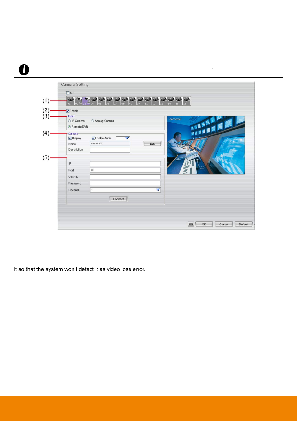 To setup camera from the remote dvr(fixed mode), 4 to setup camera from the remote dvr(fixed mode) | AVer EH11116H-4 series user manual User Manual | Page 82 / 159