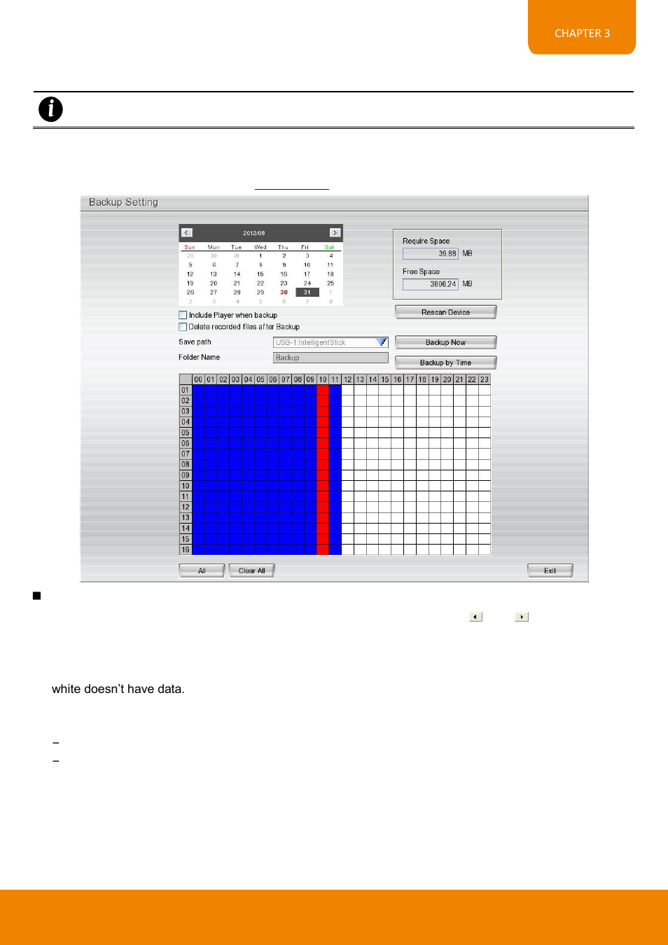 Backup setup, Chapter 3.6, 6 backup setup | AVer EH11116H-4 series user manual User Manual | Page 95 / 159
