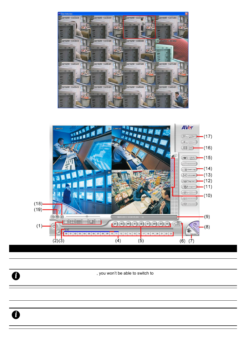 Familiarizing the buttons in local playback, 1 familiarizing the buttons in local playback | AVer EH1116H-4 Nano user manual User Manual | Page 106 / 125