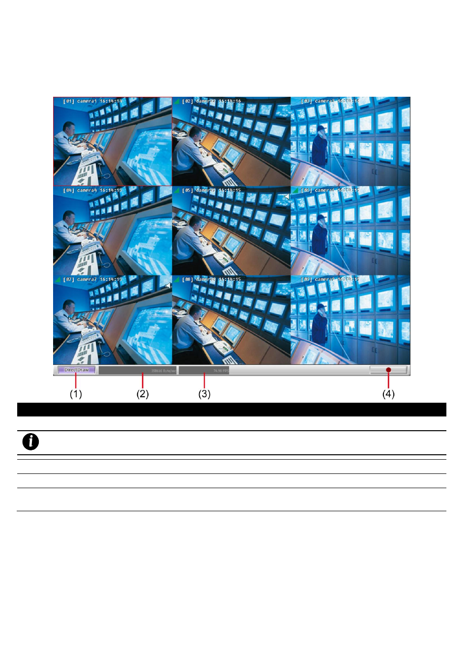 Familiarizing the buttons in pcviewer, Pcviewer screen, 1 familiarizing the buttons in pcviewer | 1 pcviewer screen | AVer EH1116H-4 Nano user manual User Manual | Page 83 / 125