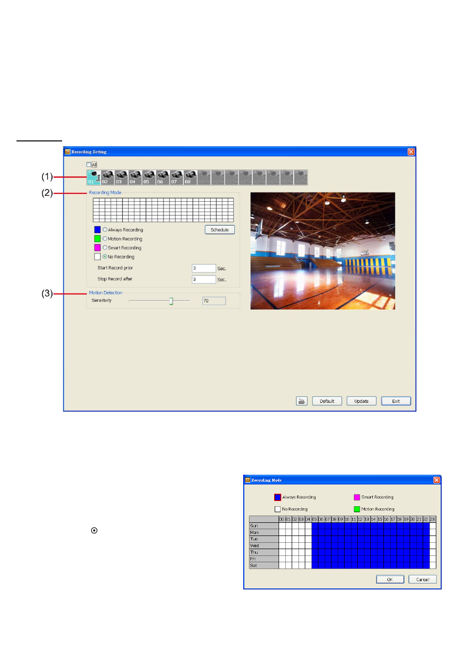 Record setting, 3 record setting | AVer EH1116H-4 Nano user manual User Manual | Page 92 / 125