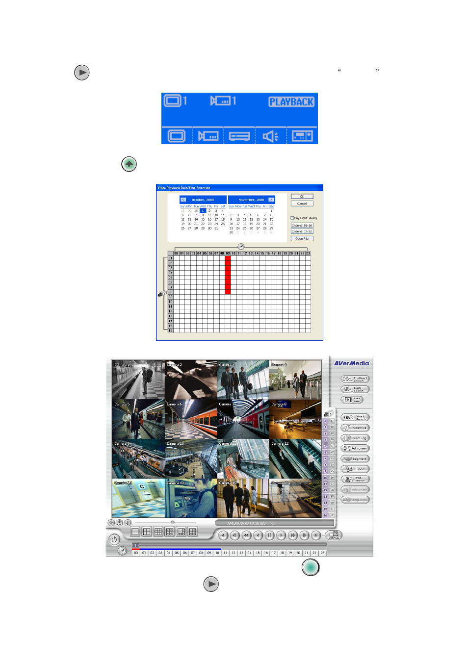 13 to playback the recorded file, To playback the recorded file | AVer SA series User Manual | Page 103 / 270