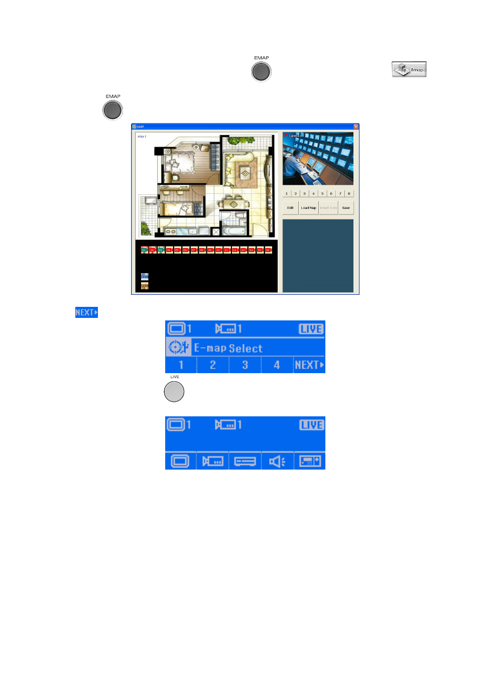 14 to view the emap, To view the emap, View the emap | AVer SA series User Manual | Page 105 / 270
