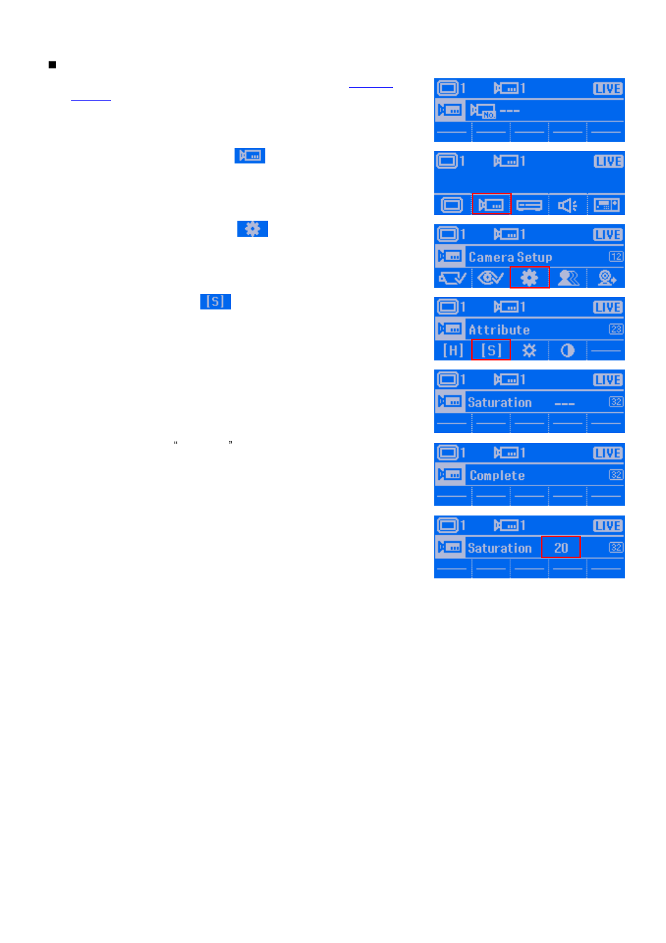 Adjusting the saturation | AVer SA series User Manual | Page 115 / 270