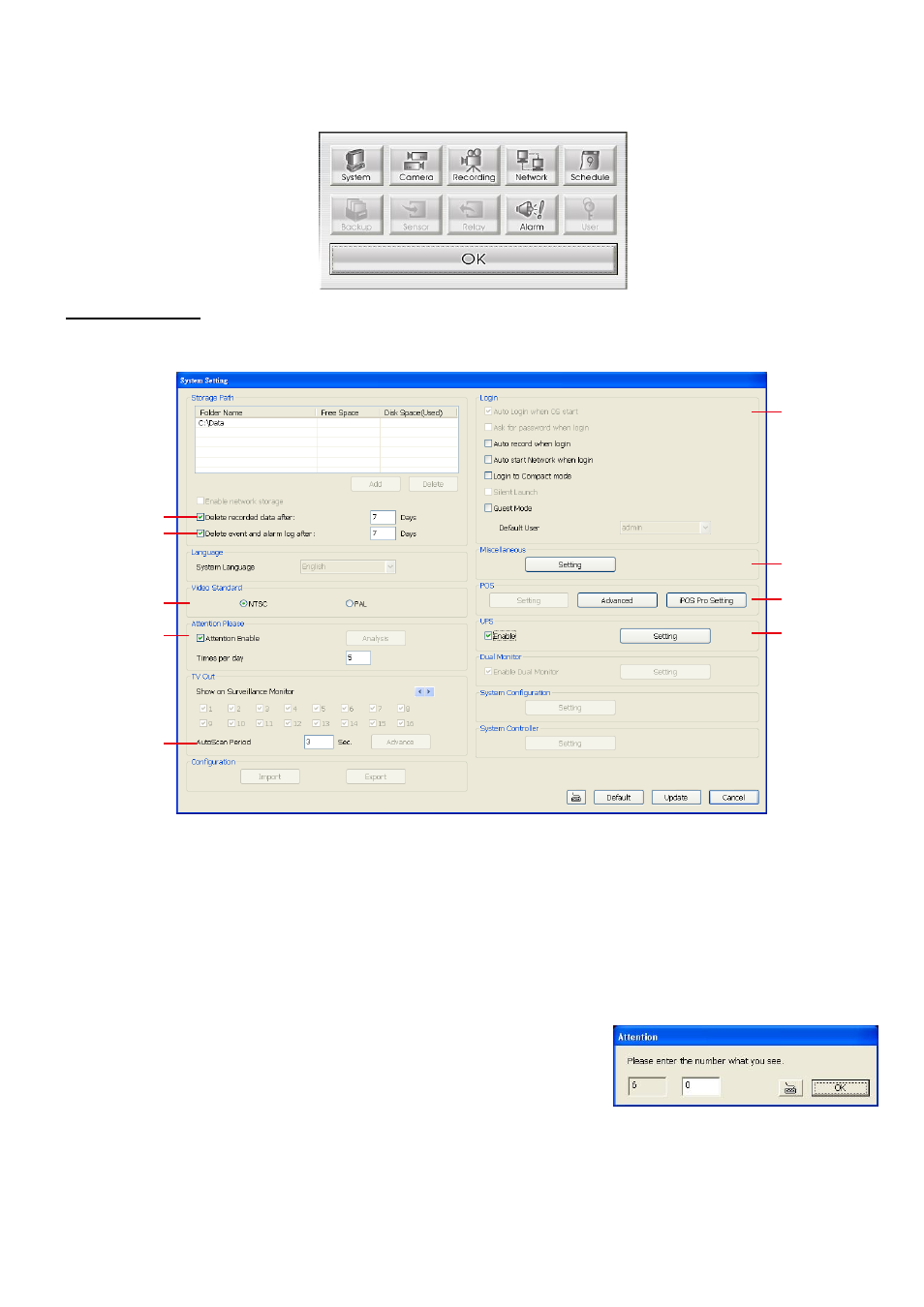 2 advance setting, System setting, Advance setting | AVer SA series User Manual | Page 195 / 270