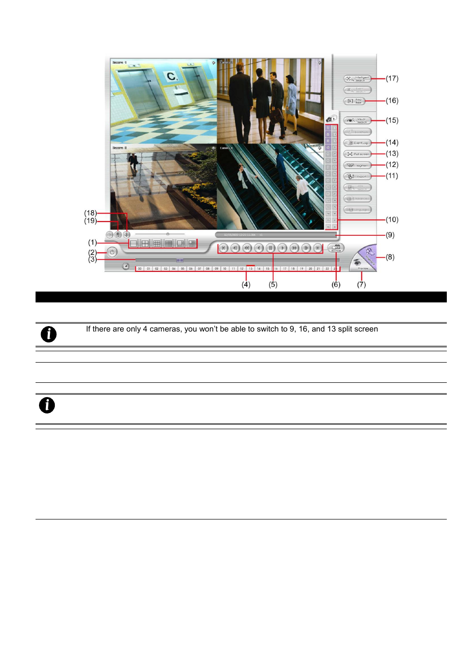 1 familiarizing the local playback buttons, Familiarizing the local playback buttons | AVer SA series User Manual | Page 214 / 270