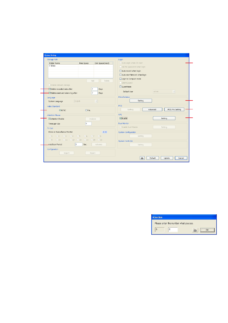 2 to setup remote dvr server, 1 system setting, To setup remote dvr server | System setting | AVer SA series User Manual | Page 234 / 270