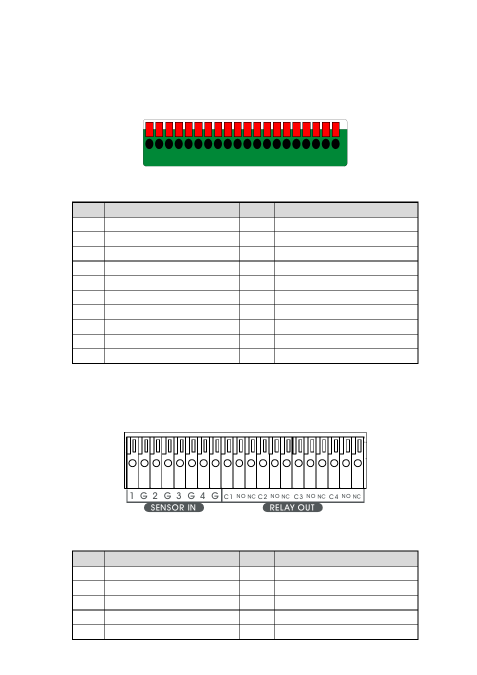 1 sa series, 2 sa6000e pro, Sensor/relay device pinhole allocation | Sa series, Sa6000e pro, 4 sensor/relay device pinhole allocation | AVer SA series User Manual | Page 39 / 270