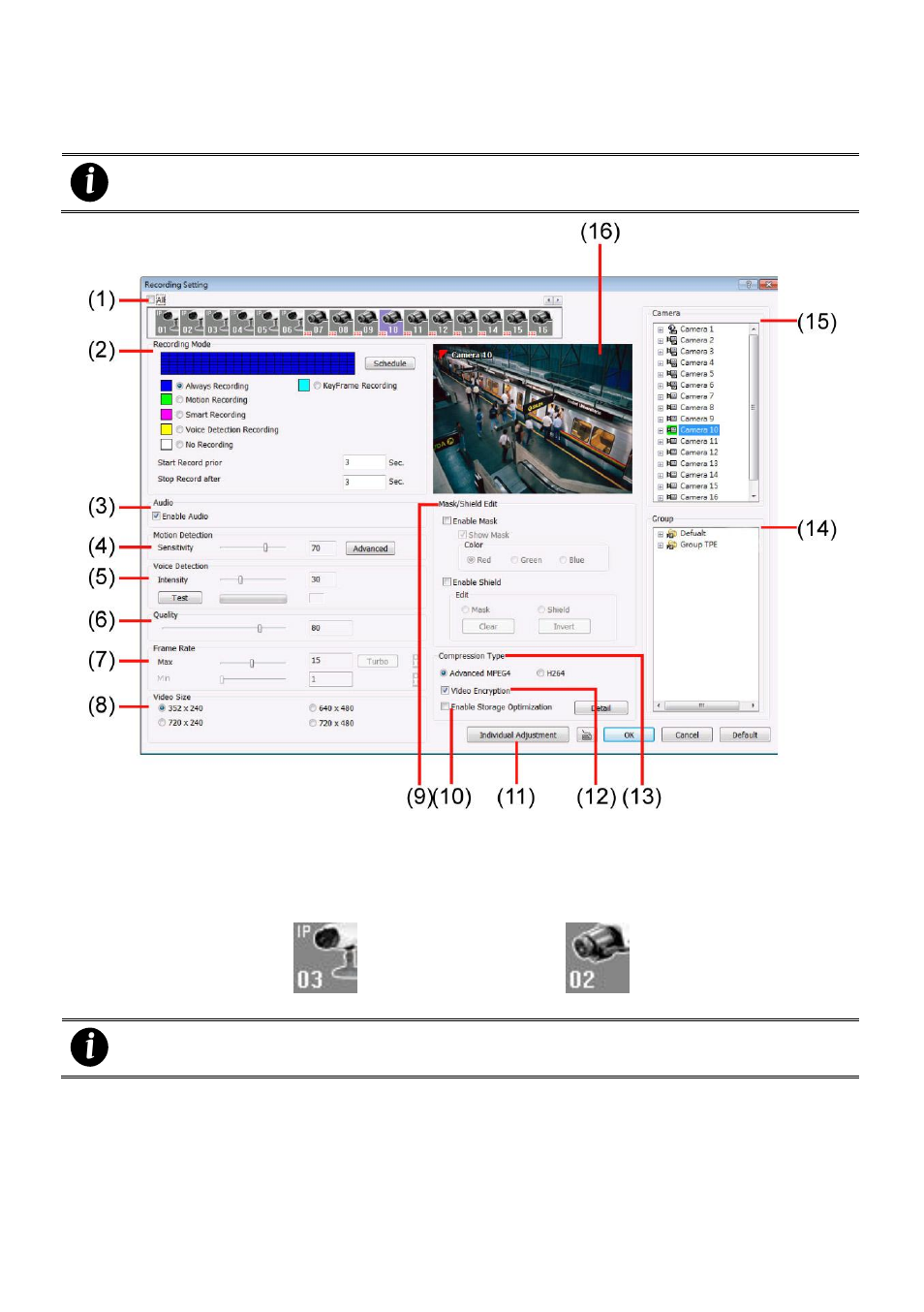 Ecording, Etting | AVer NXU8000 User Manual | Page 153 / 277