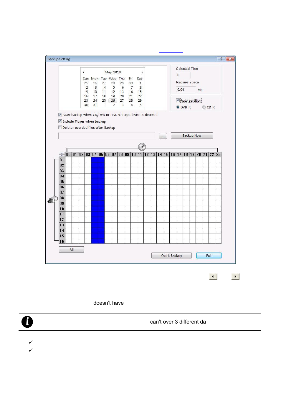 Ackup, Etting, 6 backup setting | AVer NXU8000 User Manual | Page 166 / 277