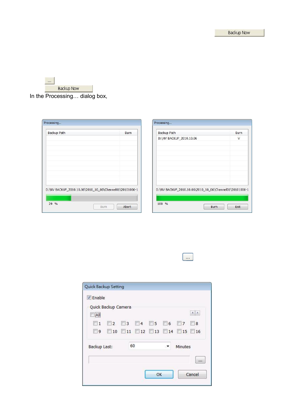 Setup quick backup | AVer NXU8000 User Manual | Page 167 / 277