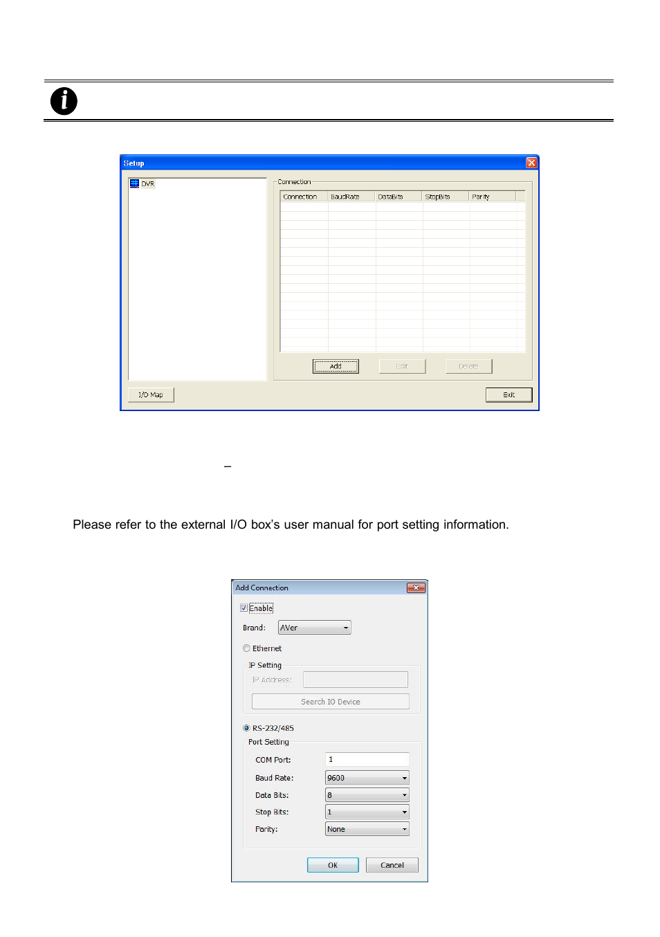 To setup external i/o box | AVer NXU8000 User Manual | Page 170 / 277