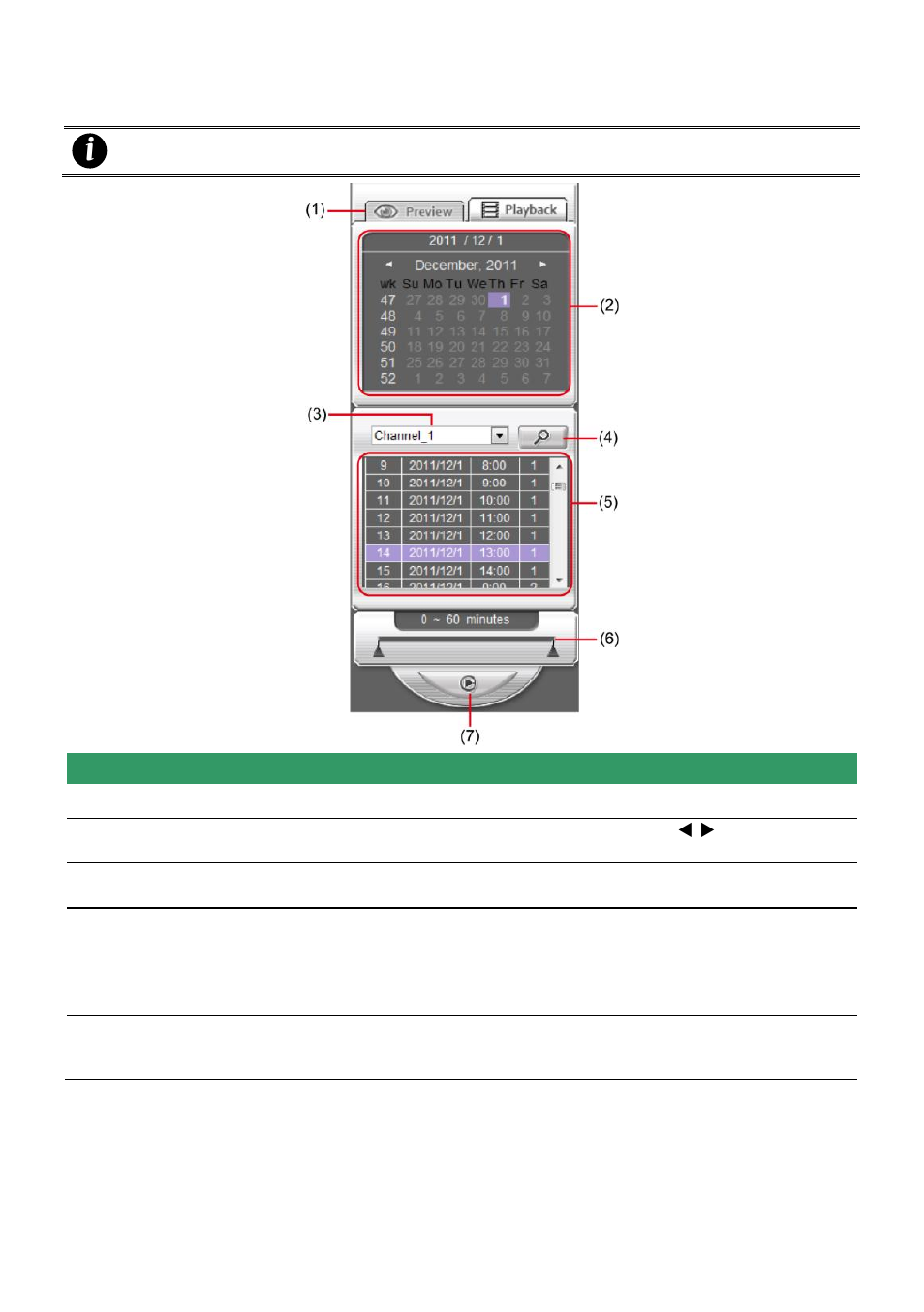 Playback mode control panel | AVer NXU8000 User Manual | Page 203 / 277