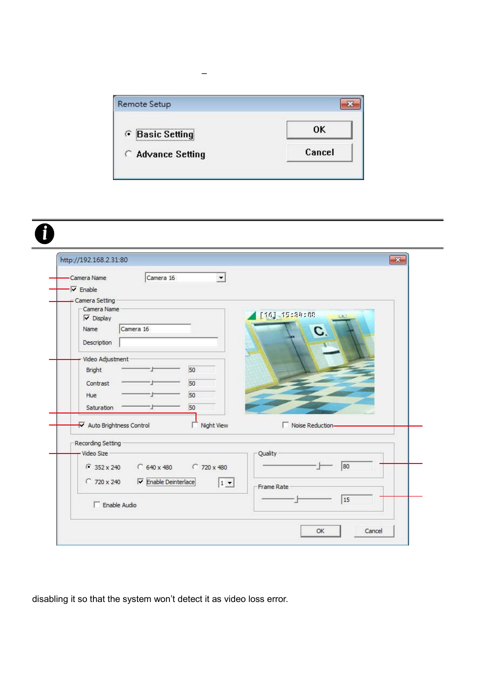 To setup remote system setting, Basic setting, Chapter 8.1.3 | AVer NXU8000 User Manual | Page 205 / 277