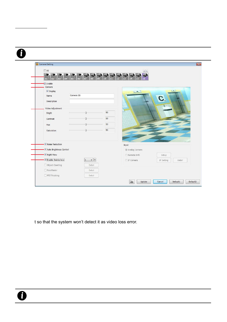 Camera setting | AVer NXU8000 User Manual | Page 212 / 277