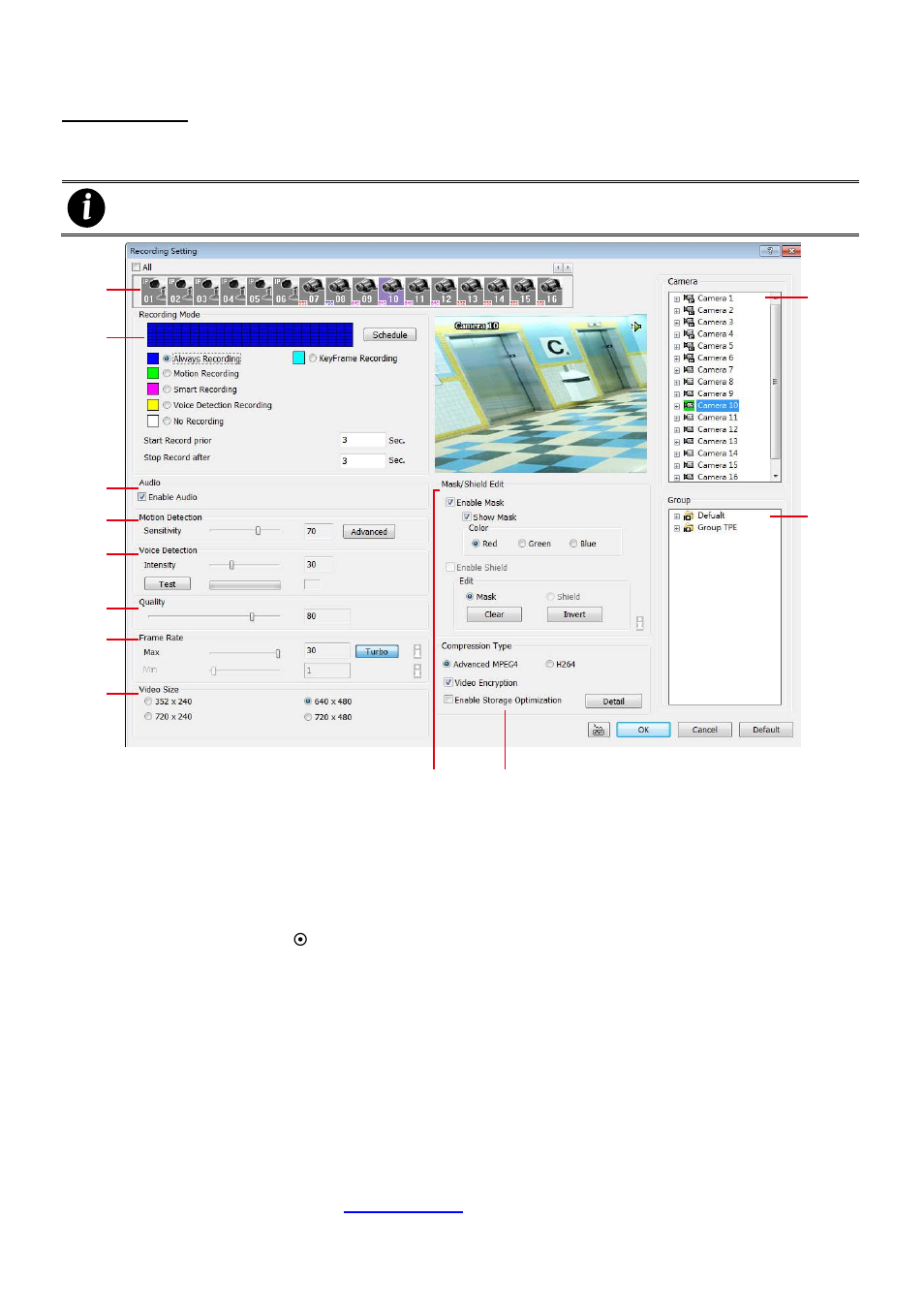 Record setting | AVer NXU8000 User Manual | Page 214 / 277