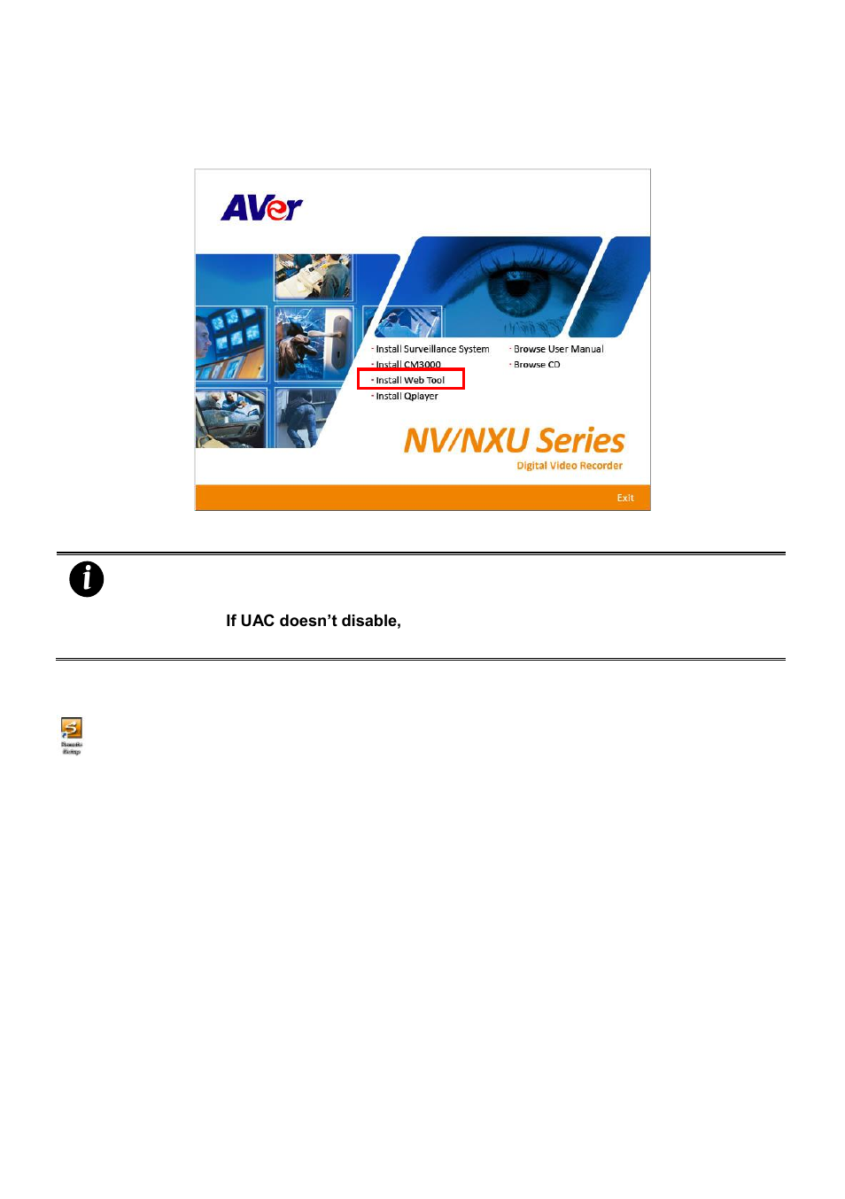 Chapter 9, Web tools, Emote | Etup, Chapter 9 web tools | AVer NXU8000 User Manual | Page 245 / 277