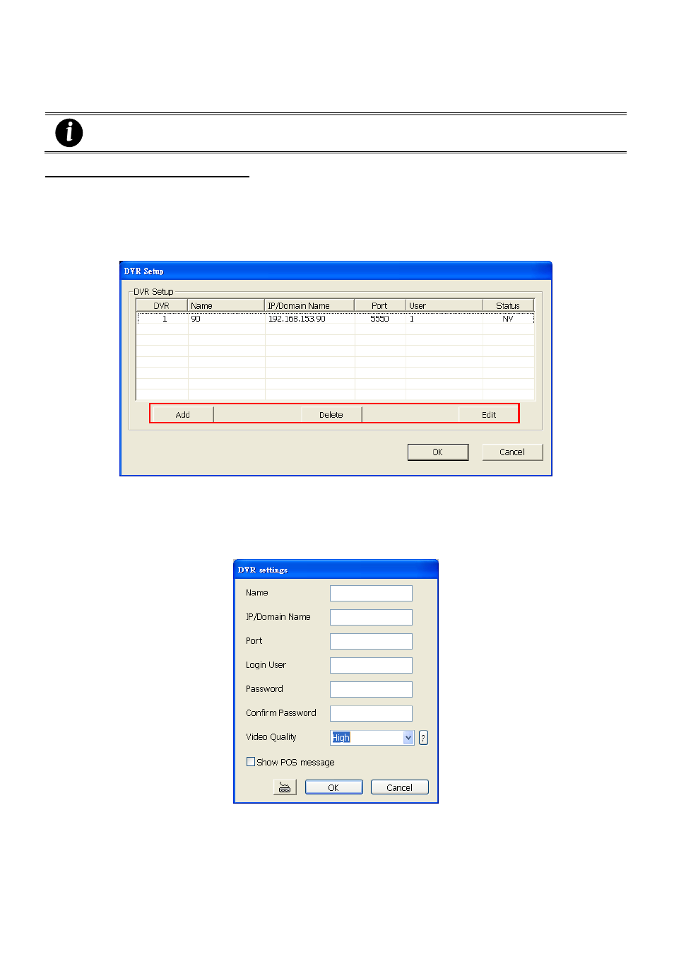 Dvr setup | AVer NXU8000 User Manual | Page 263 / 277