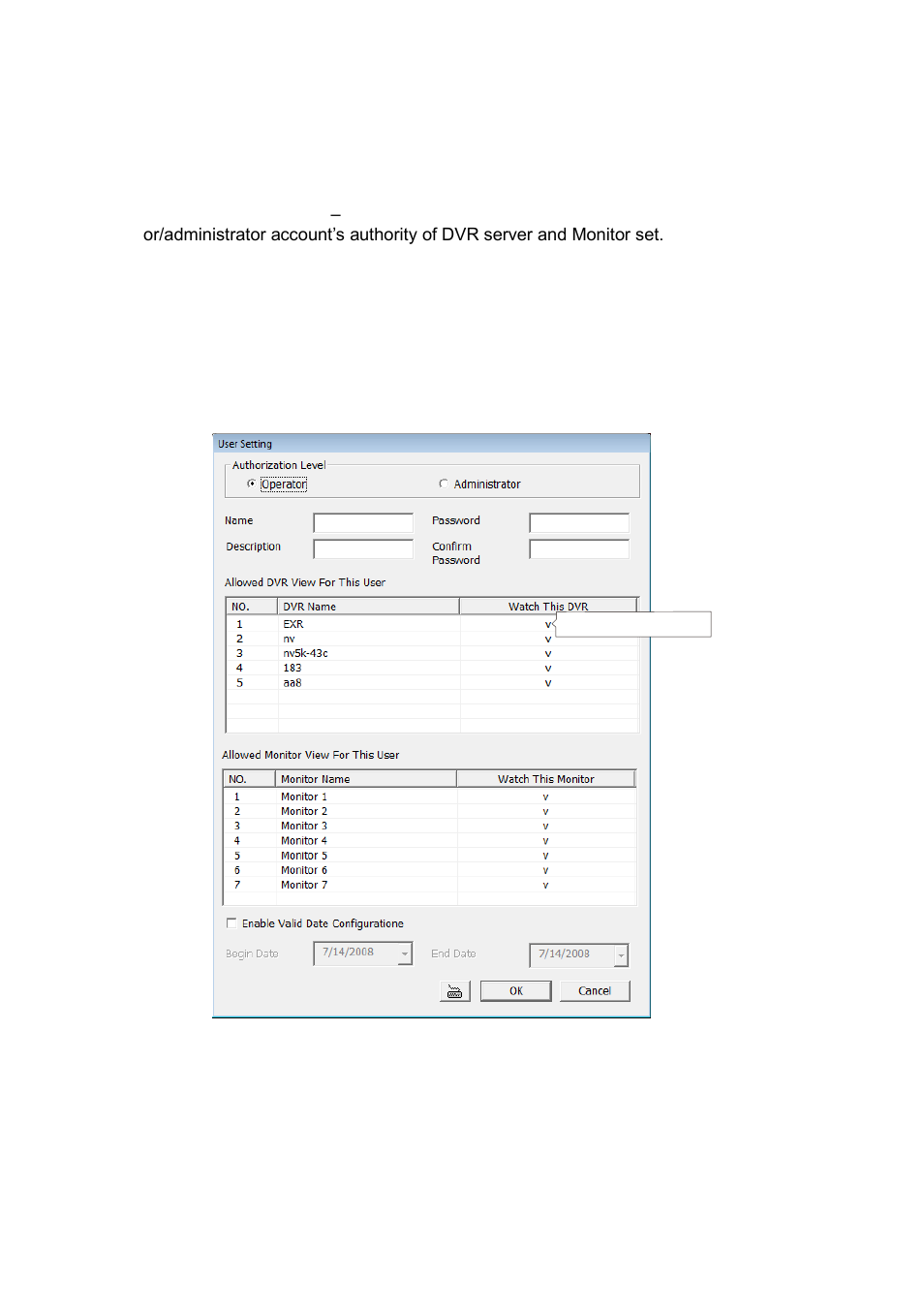 User setting, Click to select | AVer NXU8000 User Manual | Page 267 / 277
