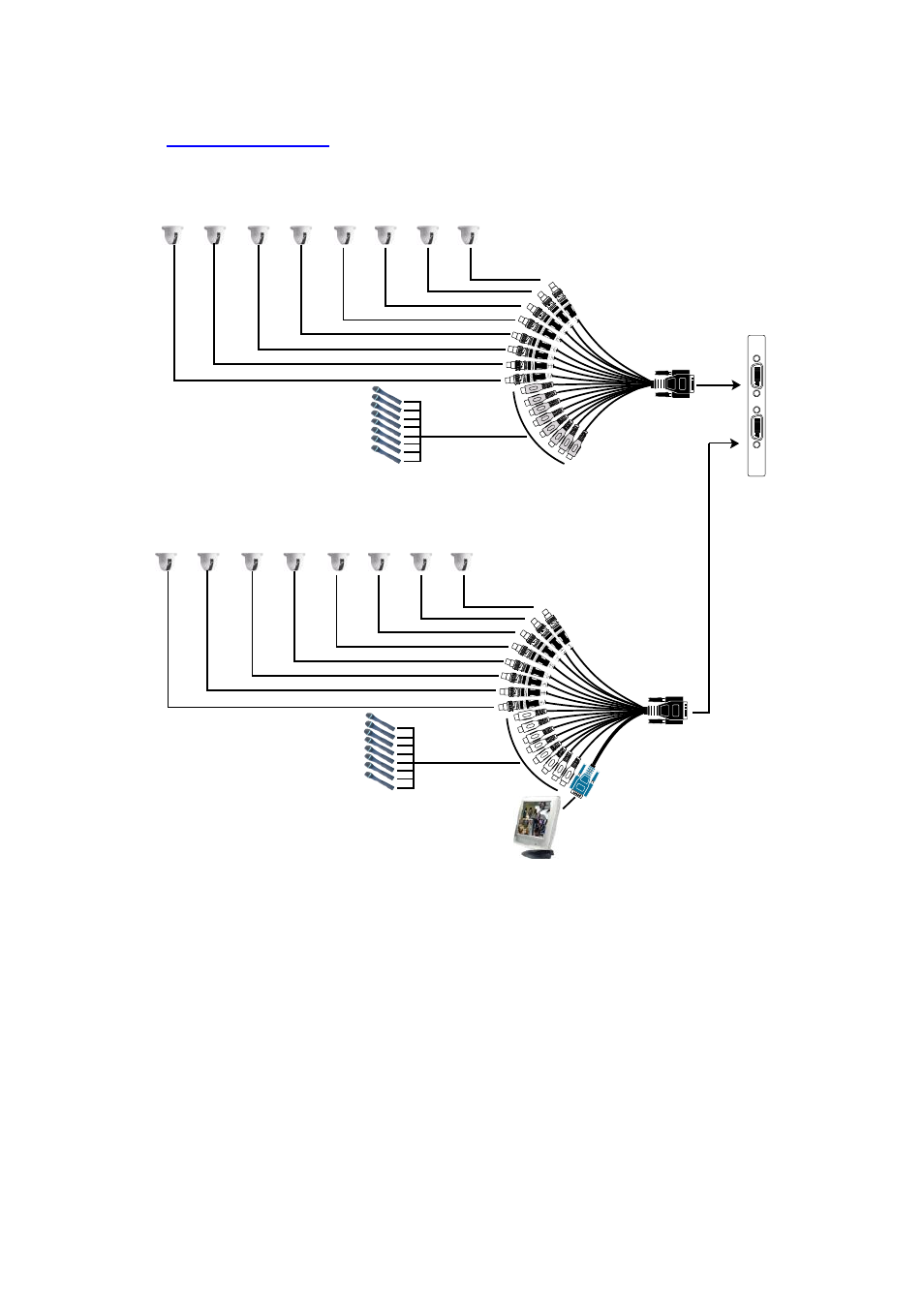 Av connection cable, Av connection cable lcd monitor | AVer NXU8000 User Manual | Page 33 / 277
