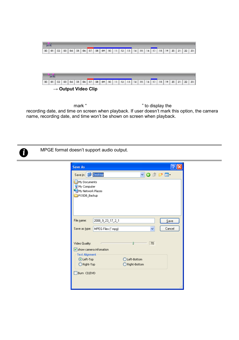 Ut and, Ave the, Anted | Ortion of the, Ecorded, Ideo, Chapter 4.9 | AVer NXU8000 User Manual | Page 86 / 277