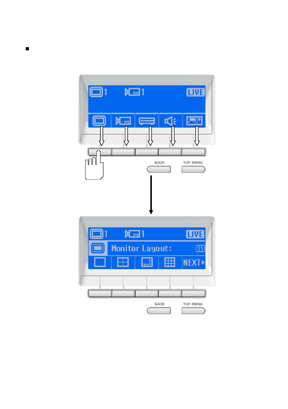 3 operating the lcd menu | AVer System Contrll Pro User Manual (NV version) User Manual | Page 25 / 88