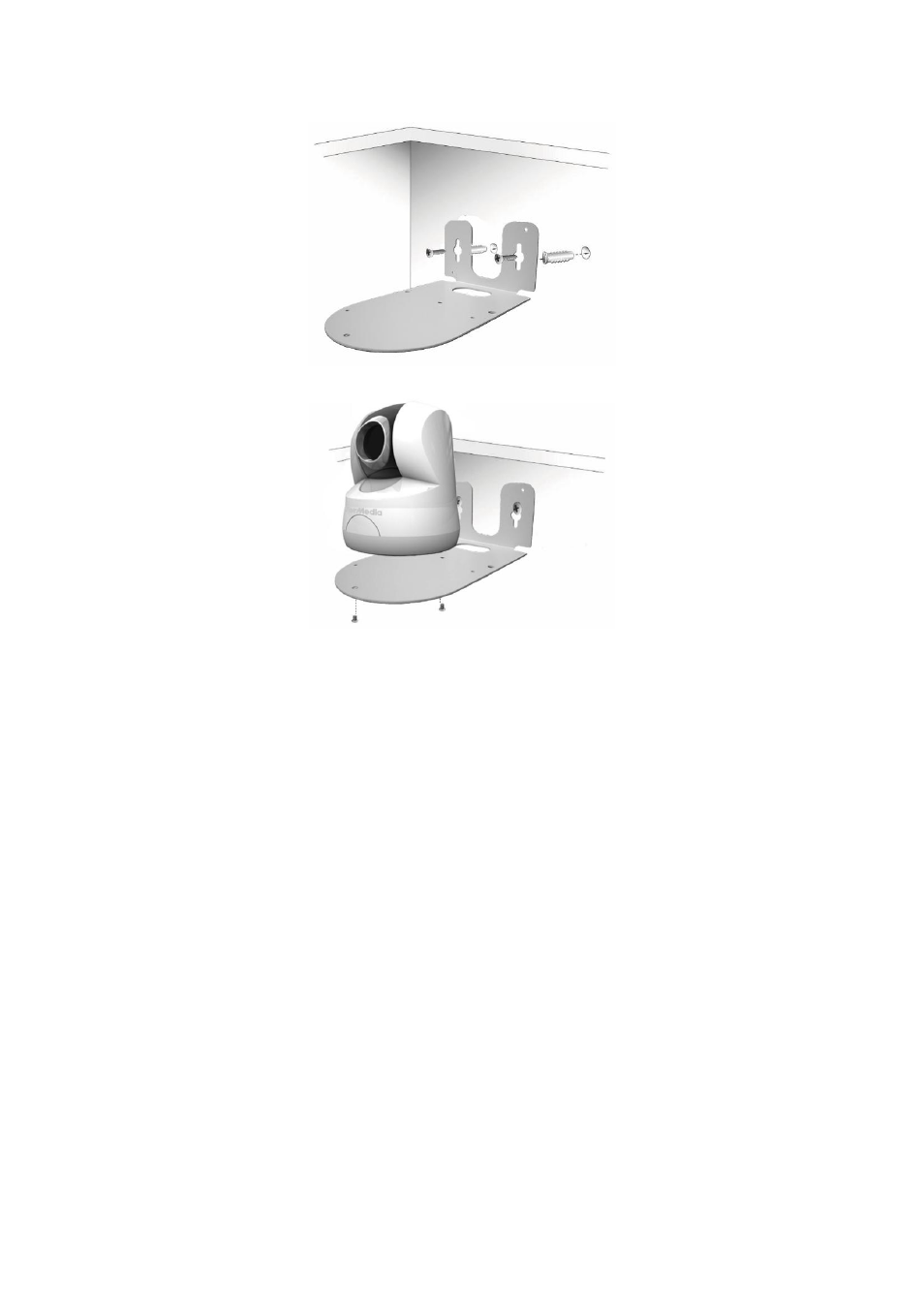 Wall mount | AVer SF0311H-Z10 IP Cam User Manual | Page 12 / 82