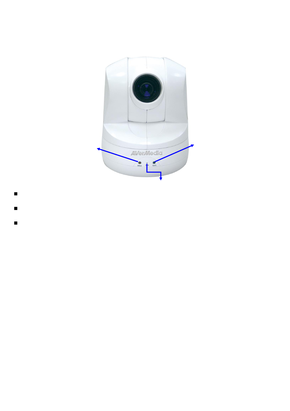 Physical description, Front view | AVer SF0311H-Z10 IP Cam User Manual | Page 8 / 82