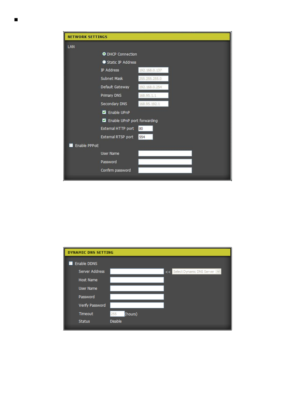 2 dynamic dns setting | AVer SF1031W User Manual | Page 31 / 68
