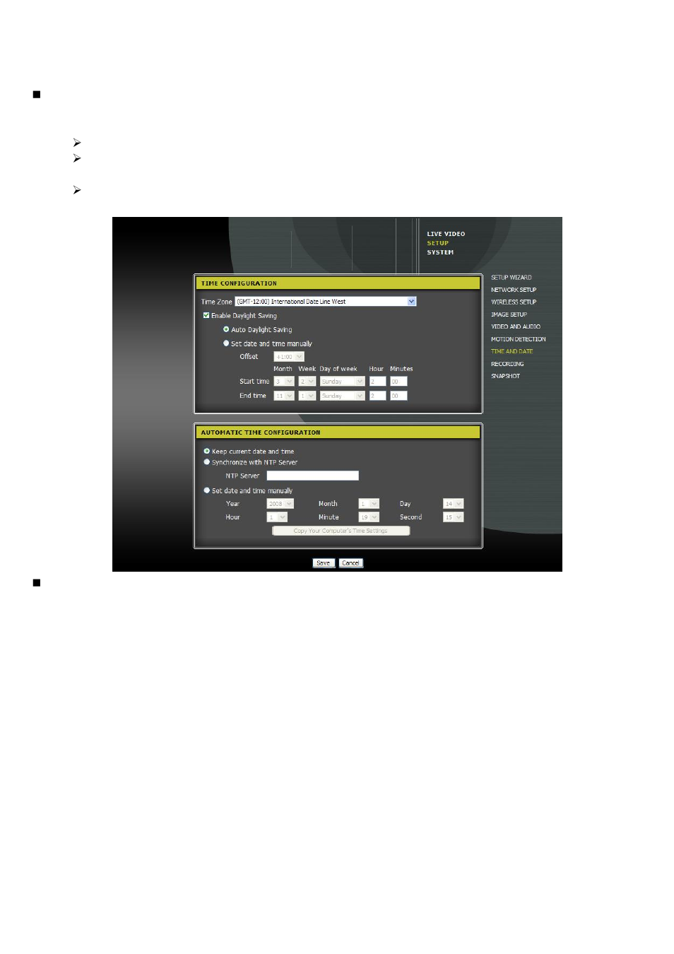 7 time and date | AVer SF1031W User Manual | Page 39 / 68
