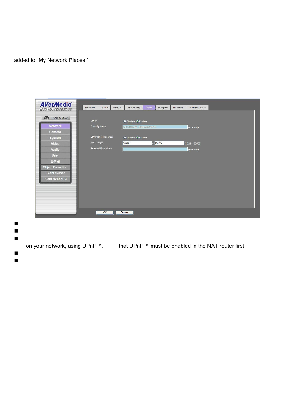 Upnp | AVer SF1311H-CP User Manual | Page 35 / 80