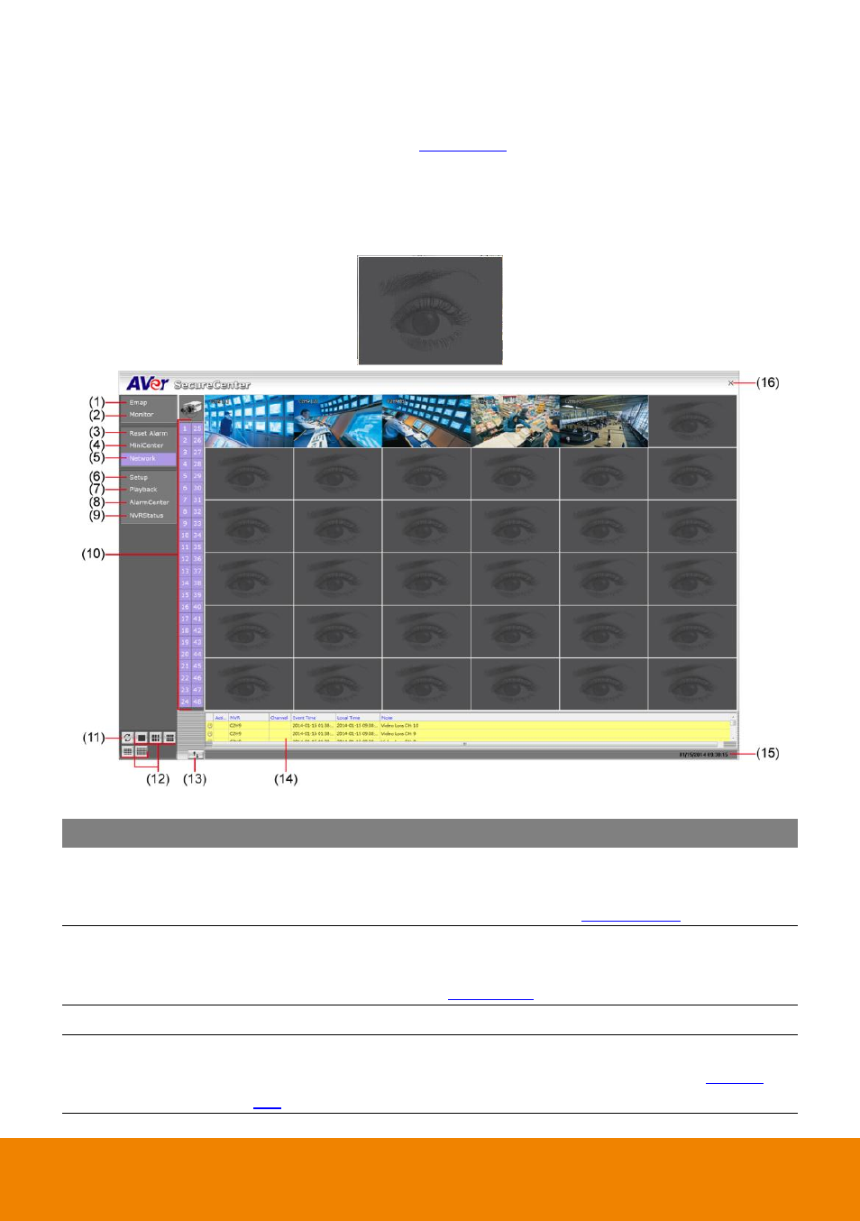 2 using the securecenter application | AVer SecureCenter User Manual | Page 14 / 76