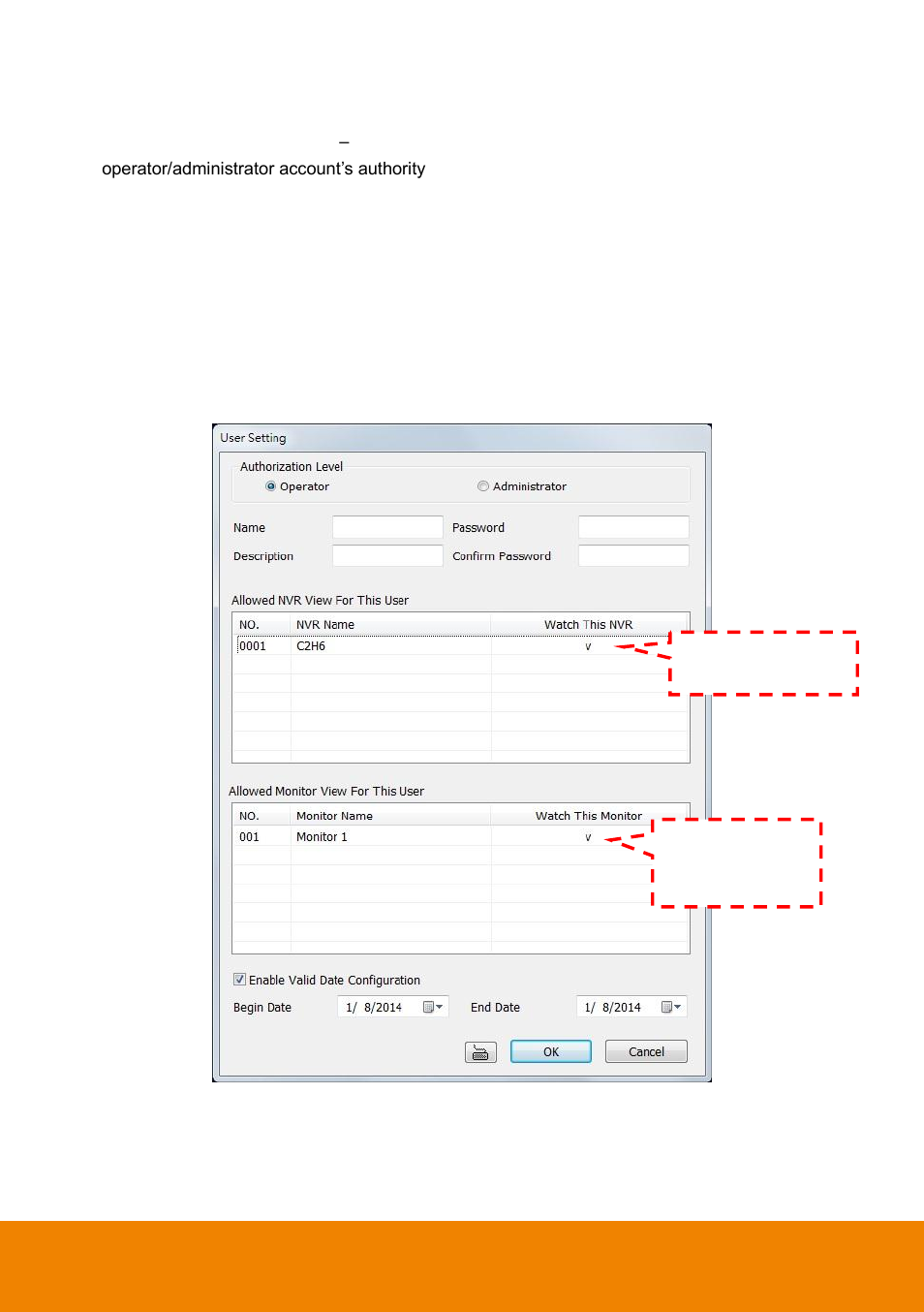 8 user setting | AVer SecureCenter User Manual | Page 61 / 76