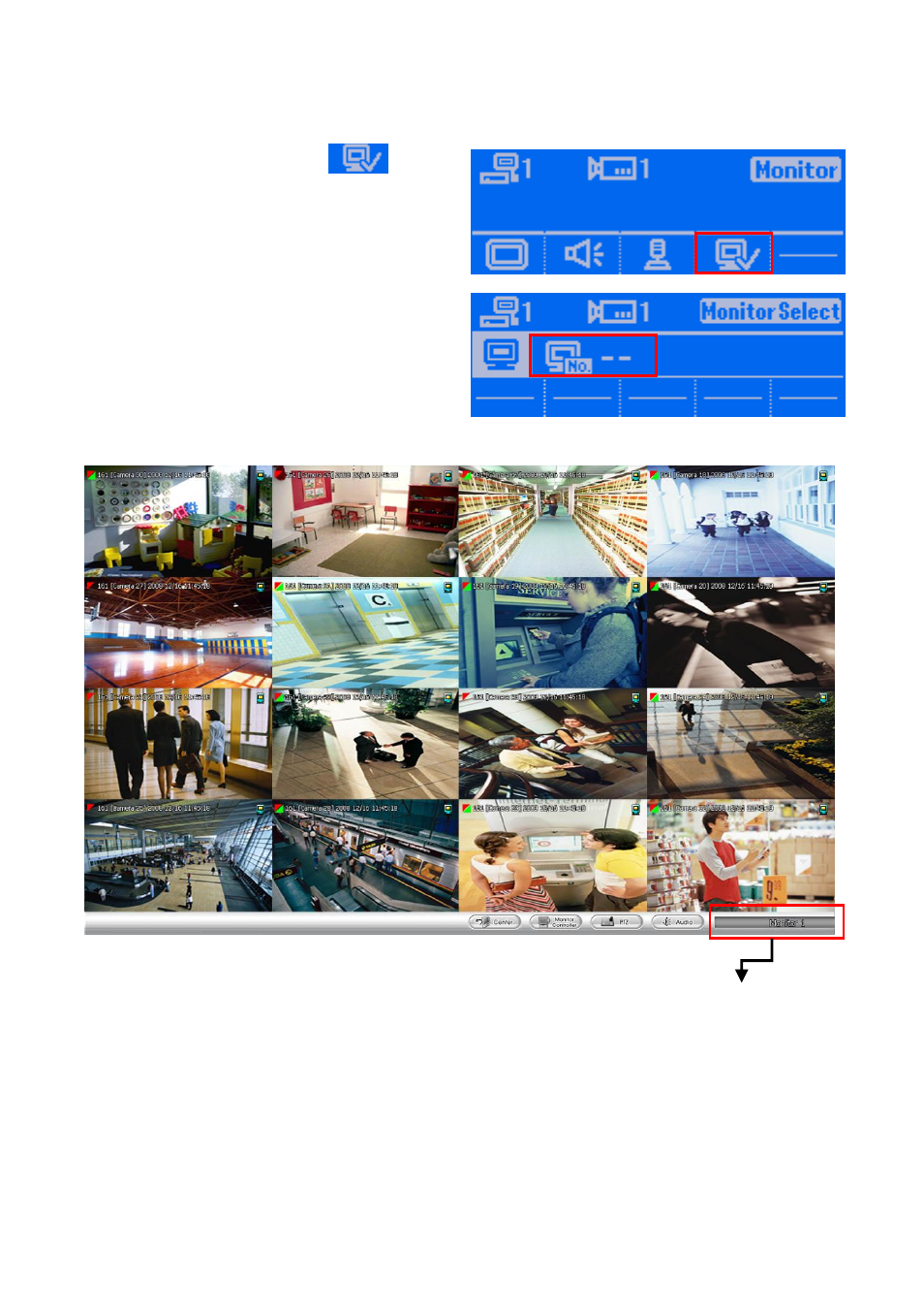 Switching to different monitor group | AVer CMS User Manual | Page 136 / 179