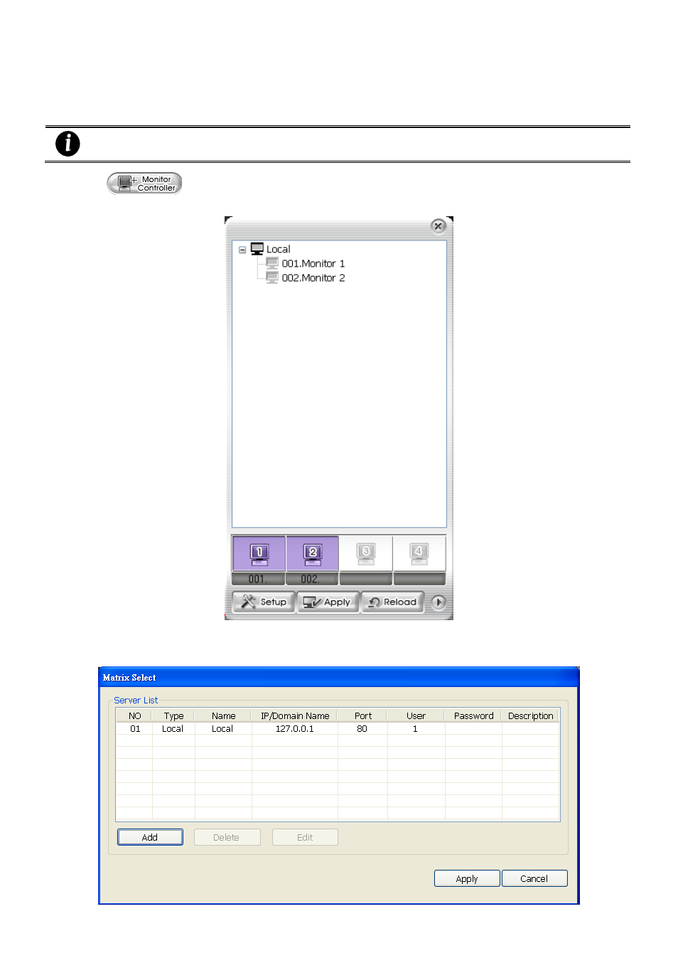 1 to monitor cms server from imatrix server | AVer CMS User Manual | Page 27 / 179