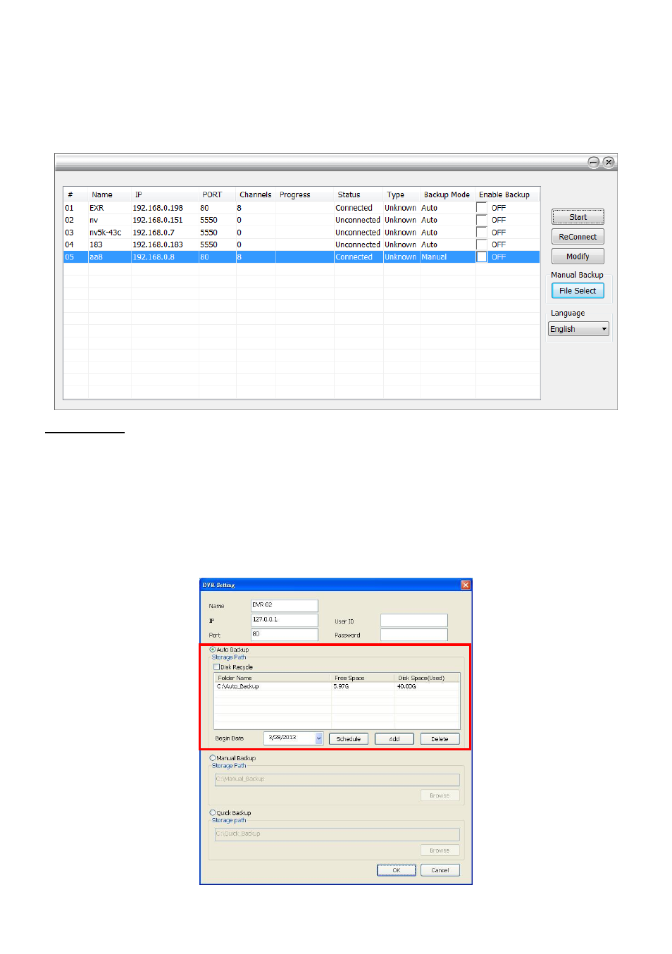 1 remote backup, Chapter 3.4.1 | AVer CMS User Manual | Page 39 / 179