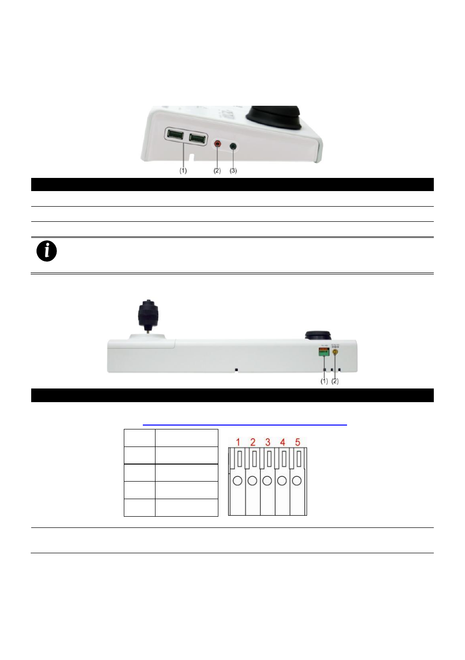 1 using the system controller, 1 hardware introduction, Left side | Rear side | AVer CMS User Manual | Page 77 / 179