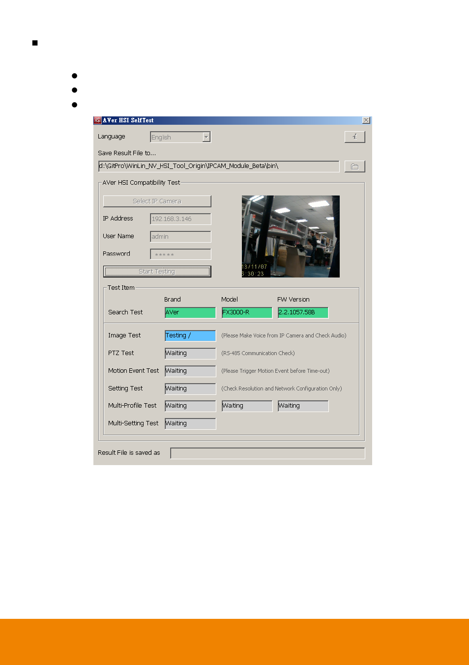 AVer HSI Self Test User Manual | Page 13 / 16