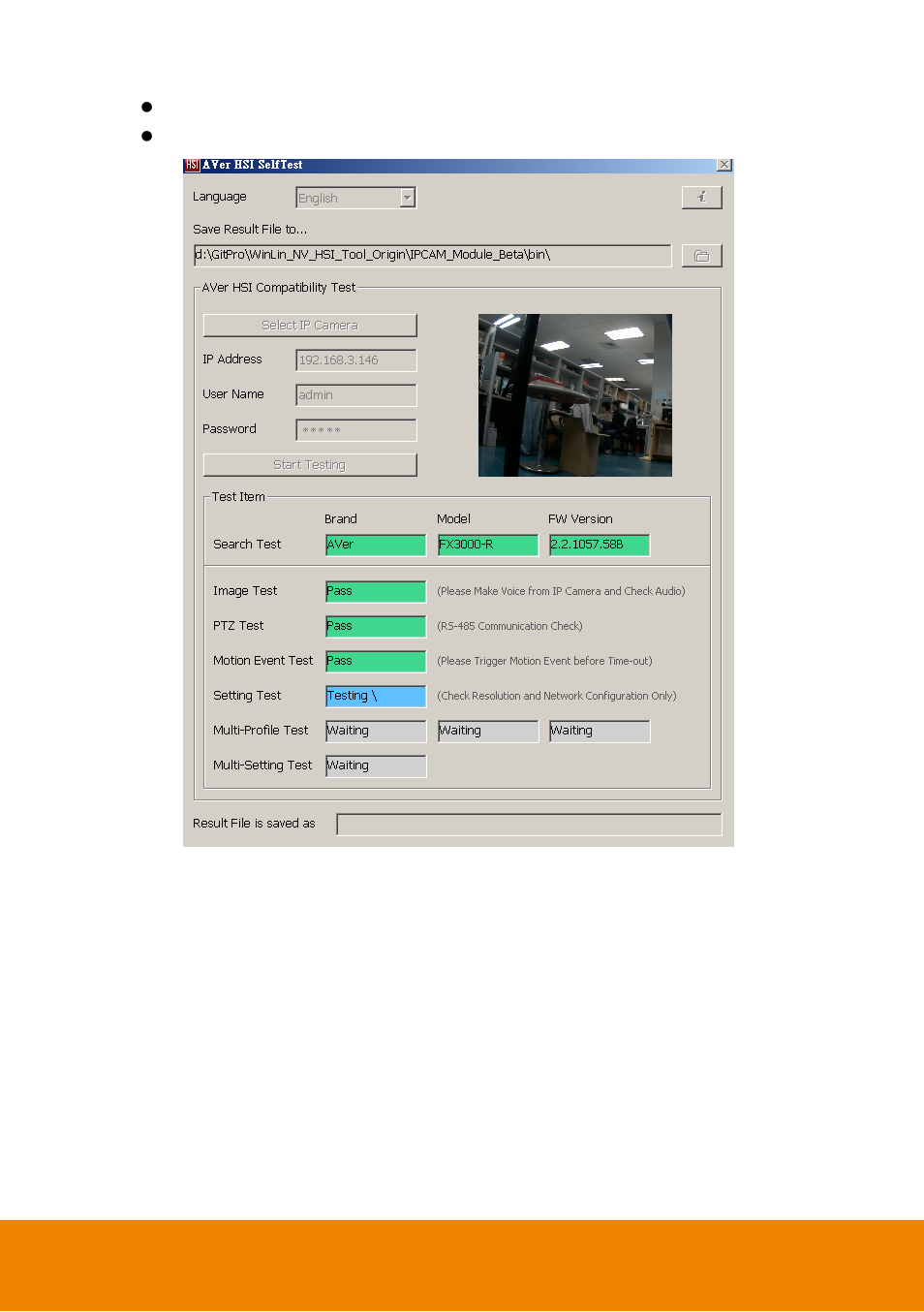 AVer HSI Self Test User Manual | Page 14 / 16