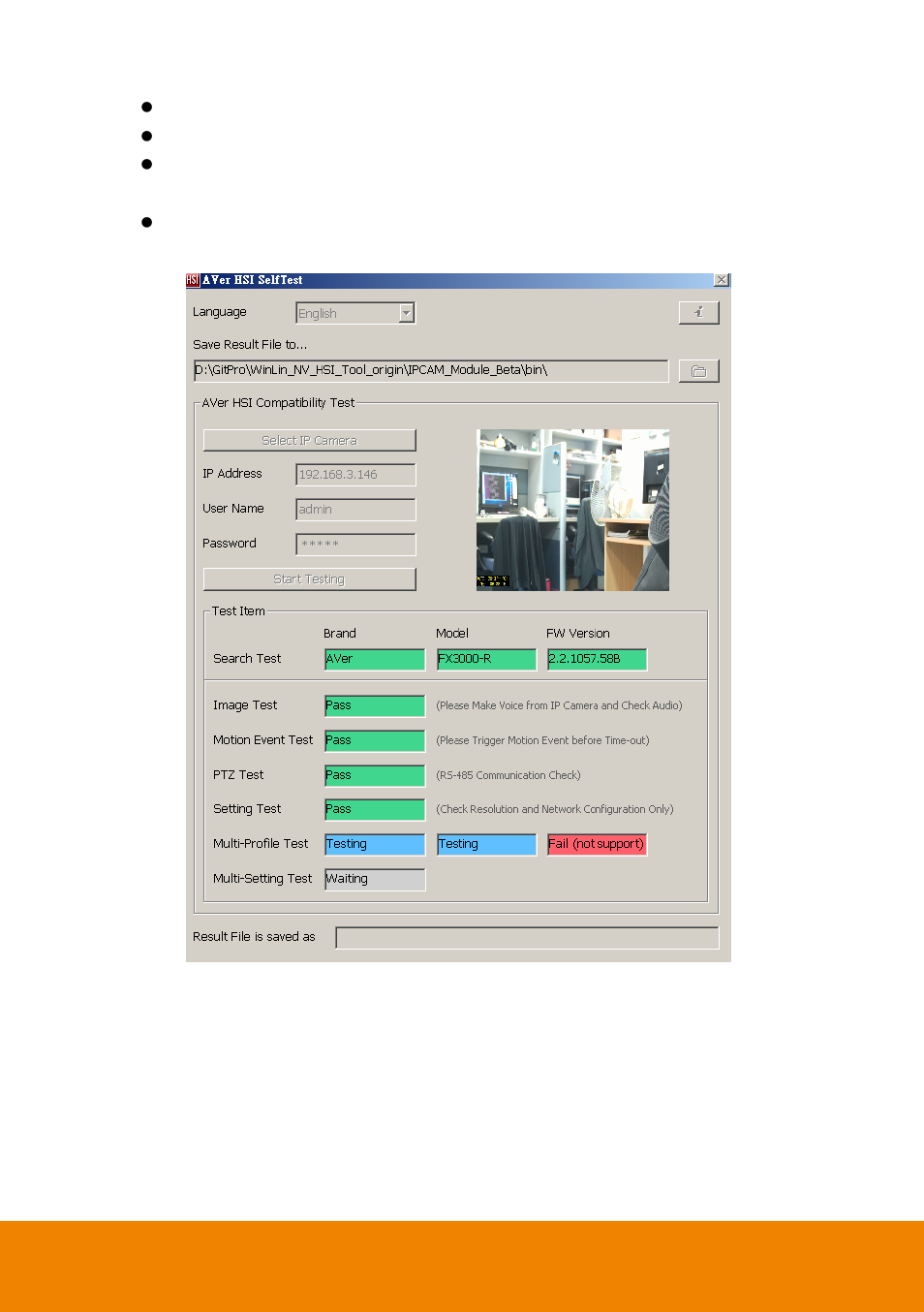AVer HSI Self Test User Manual | Page 15 / 16