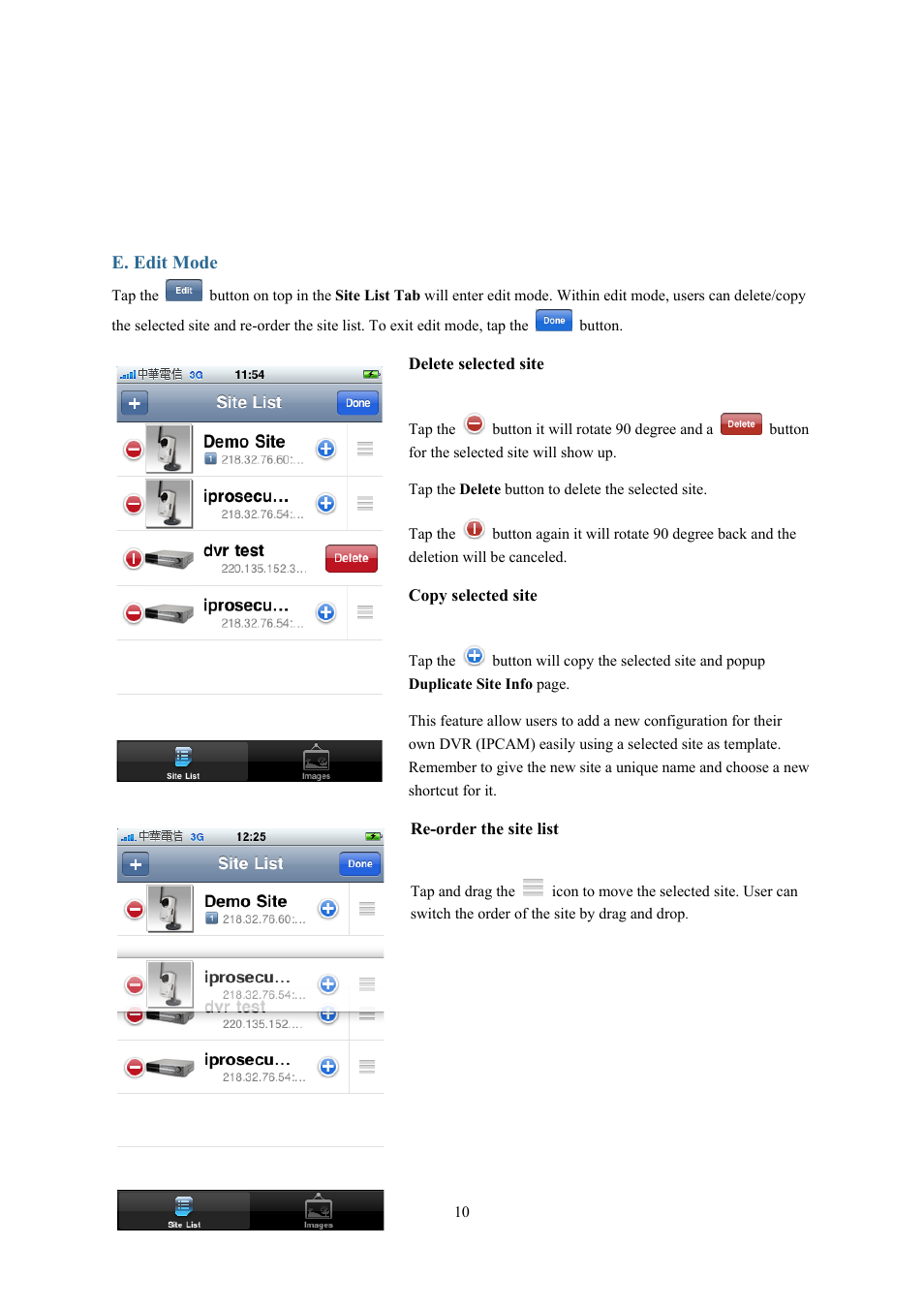 AVer SF2012H_Series IPhone APP user manual User Manual | Page 10 / 16