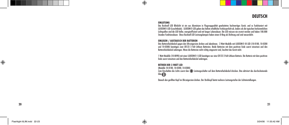 Deutsch | Bushnell 10-0200 User Manual | Page 12 / 21