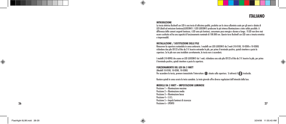 Italiano | Bushnell 10-0200 User Manual | Page 15 / 21