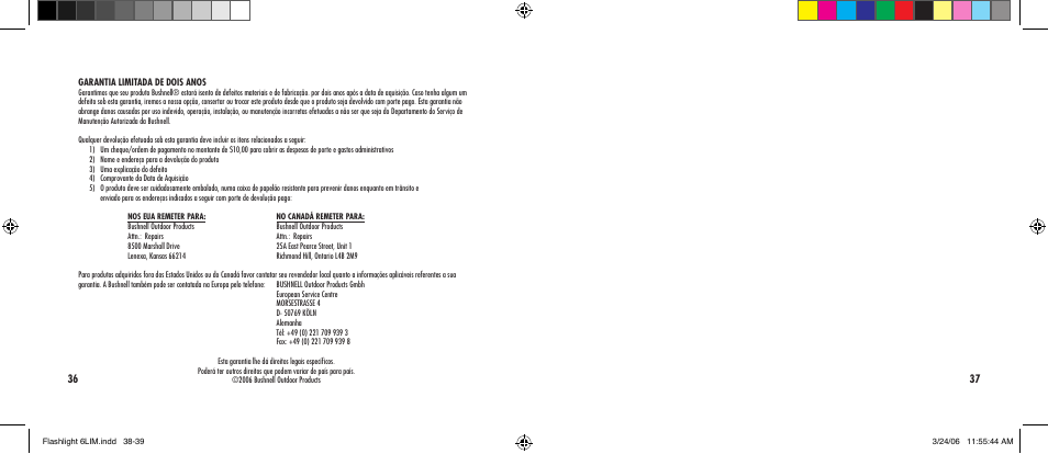 Bushnell 10-0200 User Manual | Page 20 / 21