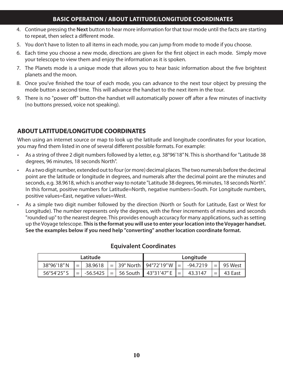 Bushnell VOYAGER 789946 User Manual | Page 10 / 76