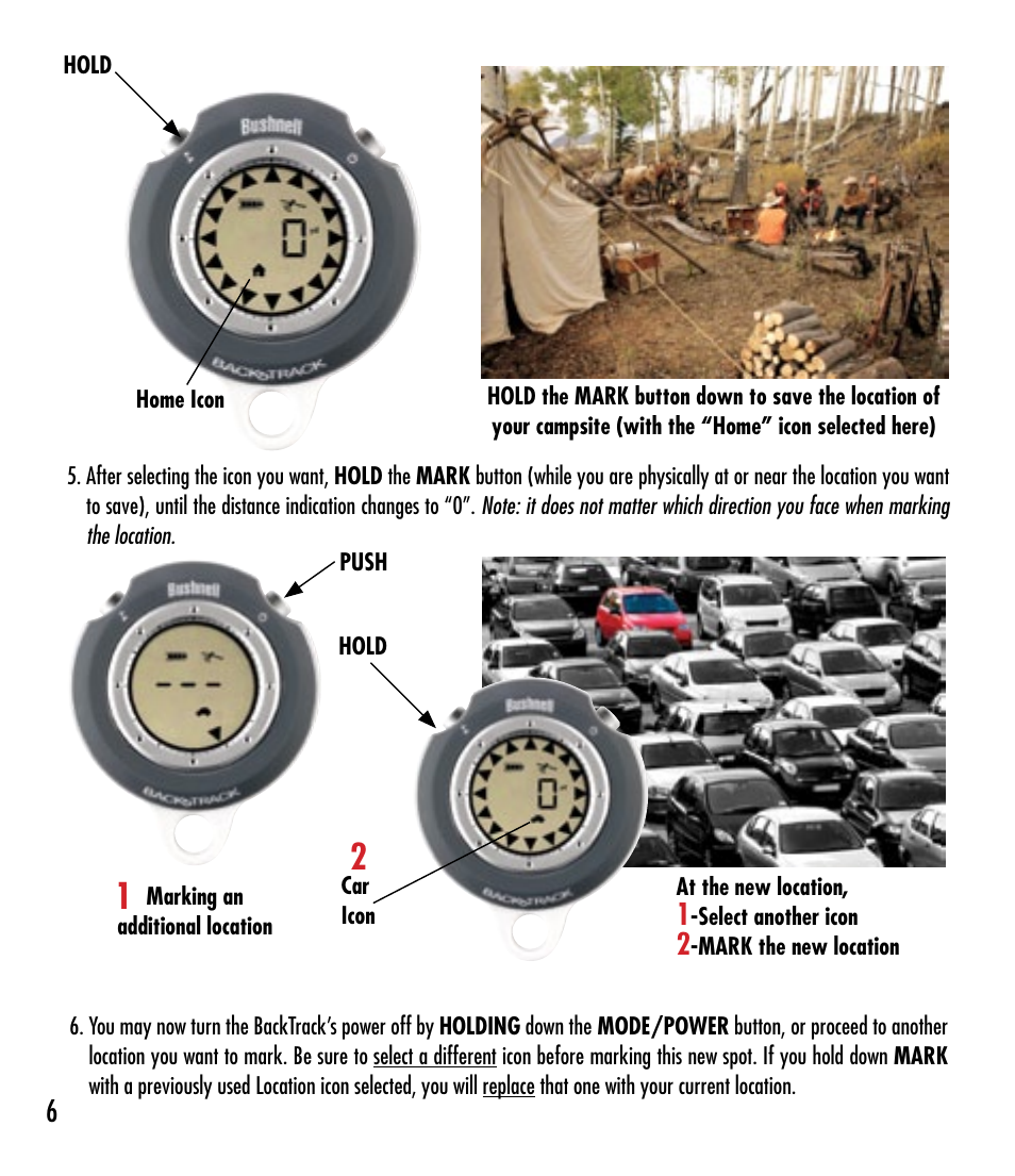 Bushnell Backtrack 360053 User Manual | Page 6 / 12