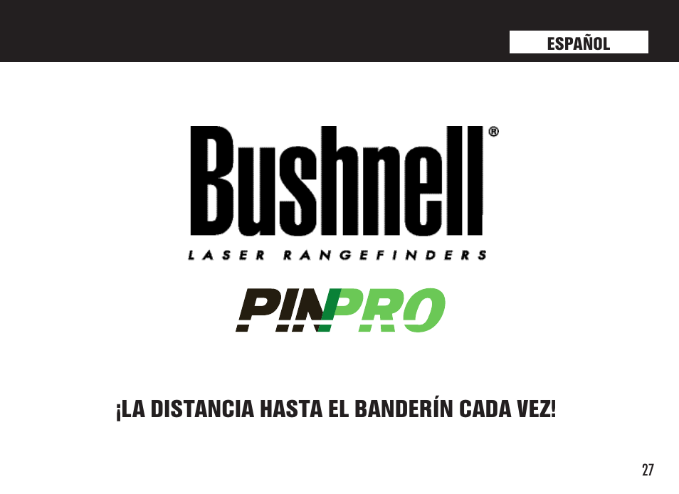 La distancia hasta el banderín cada vez | Bushnell 98-1214/05-08 User Manual | Page 27 / 76